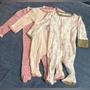 Cloud Island 0-3 Months Sleep and Plays set of 3